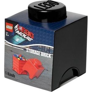 Lego Opbergbox - Brick 1 - Movie - Zwart