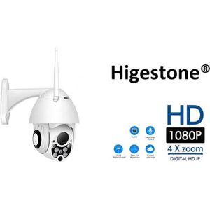 Beveiligingscamera | Full HD | 1080 P | Pan/Tilt | Infrarood Camera | 4x Digital Zoom | Surveillance Camera | Veilig Wonen | Wit | Higestone