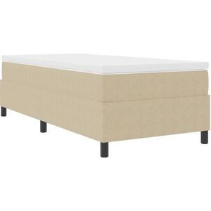 vidaXL - Boxspring - Bed - Lichtgroen - Grijs - 80x200 - cm - Corduroy - Stof