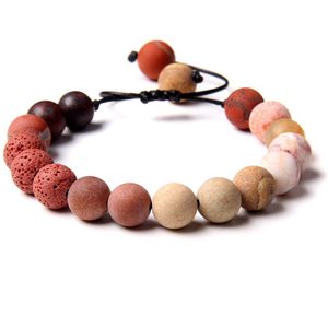 Marama - verstelbare armband Sun Valley - vegan - matte edelstenen