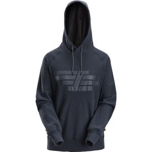 Snickers 8070 AllroundWork, Dames Polartec® Teddy Hoodie - Donker Blauw Melange/ - L