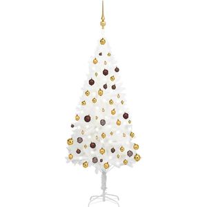 vidaXL-Kunstkerstboom-met-verlichting-en-kerstballen-150-cm-PVC-wit