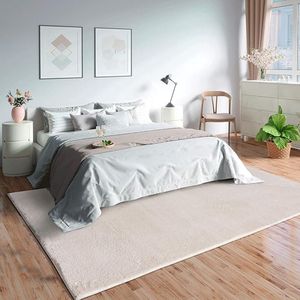 woonkamer tapijt, laagpolig, 120x170 cm, crème