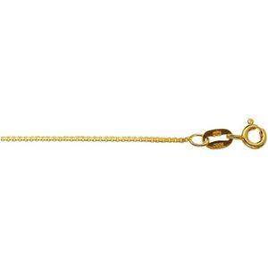 YO&NO - Ketting - Goud  - Venetiaans - 0.8mm - 40cm -  Sieraden vrouw - Heren - 14k - 585 Goud