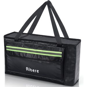 Aitere accutas voor Lipo & EBike, EBike accutas, brandwerende accutas Lipo veilige tas voor opslag, opladen en transport, afneembare mezzanine extra grote accukluis 44 x 24 x 11 cm