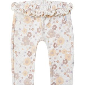 Noppies Girls Pants Colfax slim fit allover print Meisjes Broek - Whitecap Gray - Maat 74