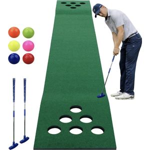 Golfmat voor binnen (2 golfputters + 6 golfballen), speelstijl 2 van 2