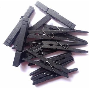 Extra Grote Multifunctionele Houten Knijpers van 8,4 cm in Diverse Kleuren - Set van 30 Stuks