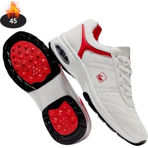 Livano Golfschoenen Heren - Golfkleding - Golfschoenen Antislip - Golfen - Rood - 45