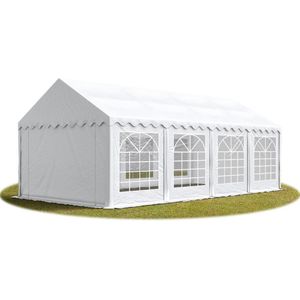 Partytent feesttent 3x9 m tuinpaviljoen -tent PVC 700 N in wit waterdicht