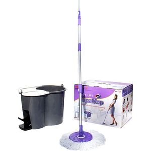 360 Flat Microfiber Floor Cleaning Mop with Resizable Handle