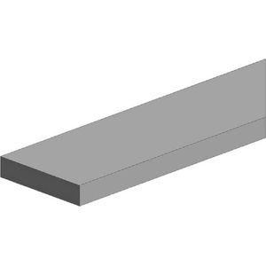 Polystereen Vierkantprofiel (l x b x h) 350 x 1 x 0.25 mm 10 stuk(s)