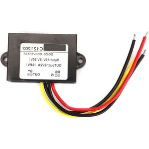 Boost Buck spanningsregelaar module 6-20 V naar 12 V stap up down converter voor autoscherm monitorcamera ventilator waterpomp motor router (2A) -