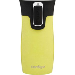 Contigo West Loop Mini Autoseal thermosbeker - Limelight -roestvrijstalen isoleerbeker, koffiebeker-to-go, BPA-vrij, lekvrije beker-to-go met Easy-Clean-deksel, houdt tot 6 uur warm, 300 ml