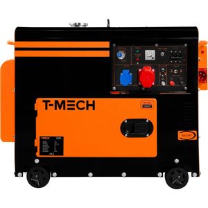 T-Mech Diesel Stroomgenerator Aggregraat Stil - Driefasig - 400V 13pk - Elektrische Start - Draagbaar