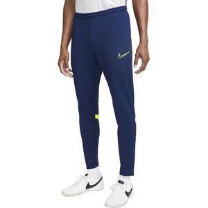 Nike Dri-FIT Academy 21 Sportbroek - Maat XL  - Mannen - donkerblauw - geel