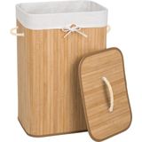 Bamboe wasmand incl. waszak - 72L - naturel