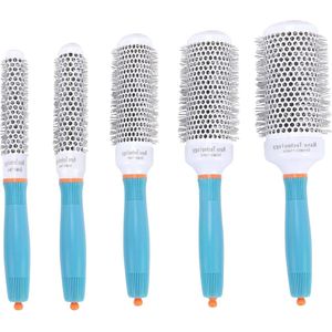 5 maten haarborstels hoge temperatuurbestendige ronde haarstyling haarborstel