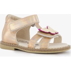 TwoDay leren meisjes sandalen metallic roze - Maat 24