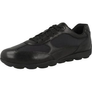 Geox U Snake 2.0 C - SMO-LEA Leren herentrainers U45GXC 00043 zwart