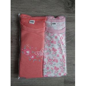 Baby meisjes romper biologisch katoen - maat 74/80 - print Flowers