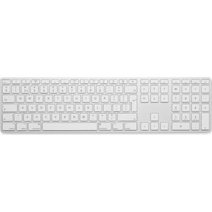 LMP - Bluetooth Aluminium Toetsenbord voor Mac OS - Numeriek keyboard - Multi host functie - 110 keys - QWERTY (NL) - Zilver/Wit