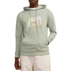 Jack & Jones Map Summer Logo Hoodie Heren - Maat L