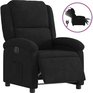 vidaXL Elektrische Verstelbare Fauteuil Zwart