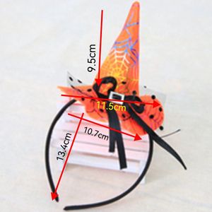 halloween heksenhoed oranje spinnenweb hoofdband（geschikt voor volwassenen en kinderen）