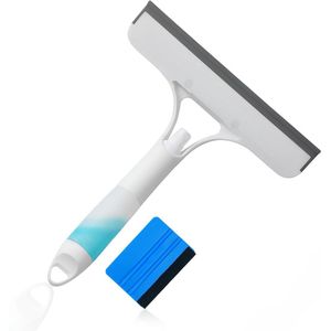 Veelzijdige 3-in-1 Raamwisser met Sproeier en Spons - Perfect voor Ramen, Spiegels en Autoruiten