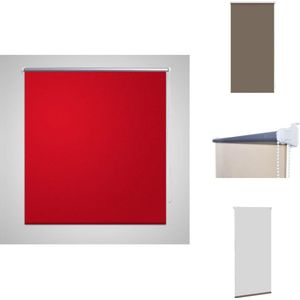 vidaXL Vitrage - Vitrages - Rolgordijn - Rolgordijnen - Rolgordijn verduisterend 40 x 100 cm rood