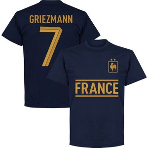 Frankrijk Griezmann 7 Team T-Shirt - Navy - Kinderen - 116