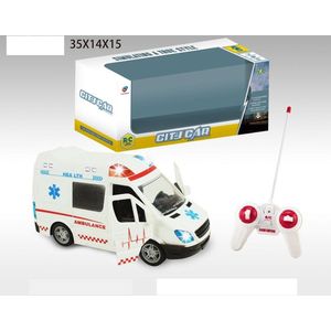 RC Ziekenwagen Ambulance met afstandsbediening Remote Control hulpdiensten