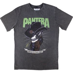 Pantera - Skeleton Cowboy Heren T-shirt - L - Grijs