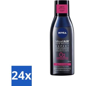 Nivea - Expert Make-up Remover - Micellair Water - Gezichtsreinigingsmiddel - 200 ml - Voordeelverpakking - 24 stuks