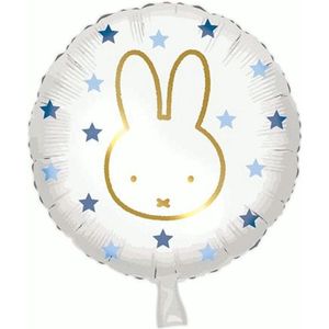 Nijntje Folieballon BLUE 45cm (LEEG) - Nijntje Ballon - Nijntje Feestdecoratie - Nijntje Verjaardag - Heliumballon