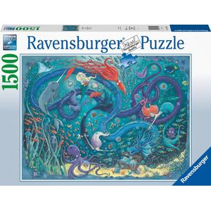 De Zeemeerminnen Puzzel (1500 Stukjes, Onder Water)