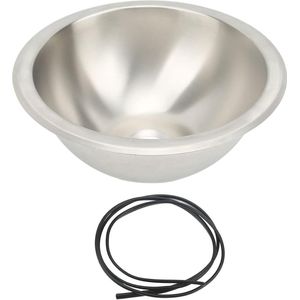 Roestvrijstalen ronde spoelbak voor camperboot campinggootsteen .