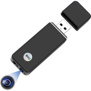 Spy Camera - Bewakingscamera - Spycam Mini-spionagecamera 1080p verborgen stijl U-schijf 64 GB met bewegingsdetectie draagbaar geschikt voor video-opname op kantoor klaslokaal vergadering
