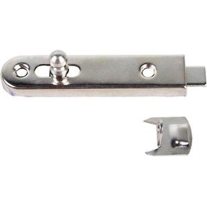 SENCYS metalen meubelschuifje 70mm opbouw | VERNIKKELD