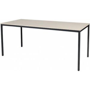 Bureautafel - Domino Basic 180x80 Eiken - zwart frame