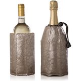 Vacu Vin Active Cooler Sleeve | Wijnkoeler | Champagnekoeler | Platinum | Set van 2