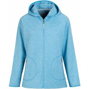 BJØRNSON Ditte Fleece Vest Dames - 4 Seizoenen - Capuchon - Maat 38 - Blauw