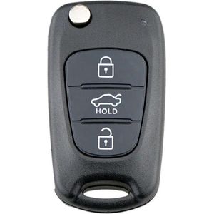 Autosleutel 3 knoppen klapsleutel geschikt voor Hyundai sleutel / Accent / Avante / Veloster / i10 i20 i30 iX35 / Kia Picanto / Sportage / K2 K5 / Hyundai sleutel behuizing-O3B