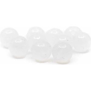 Edelsteen Losse Kralen Witte Jade – 10 stuks (6 mm)