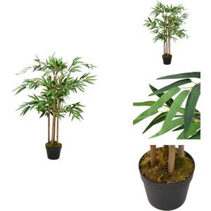 vidaXL Bamboe kunstplant - 90 cm - realistisch - duurzaam - Kunstplant