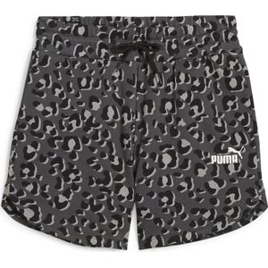 PUMA ESS+ ANIMAL 5 AOP Shorts Dames Broek - Puma Black