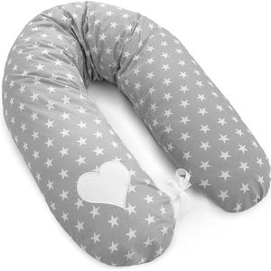 Zwangerschapskussen klein ondersteuningskussen voor baby's - om te slapen - zijslaapkussen - overtrek comfortkussen - volwassenen zijsteunkussen - voedingskussen