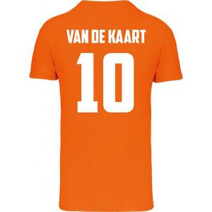 T-shirt Van De Kaart 10 | Oranje shirt | Oranje | maat 5XL