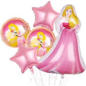 Doornroosje ballon set - 108x69cm - Folie Ballon - Prinses - Themafeest - Verjaardag - Ballonnen - Versiering - Helium ballon